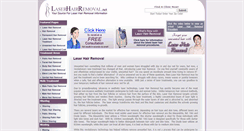 Desktop Screenshot of laserhairremoval.net