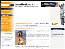 Tablet Screenshot of laserhairremoval.org